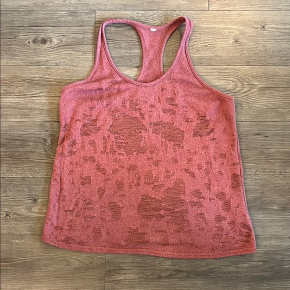 ALO Yoga Red Tank Top - Picture 1 of 5
